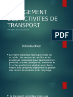 Management Des Activites de Transport