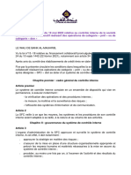 Circulaire N°4w2022 Relative Au Contrôle Interne de La Société de Financement Collaboratif Réalisant Des Opérations de Catégorie Prêt Ou de Catégorie Don - FR