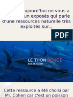 Exposée ressources naturelle thon rouges 