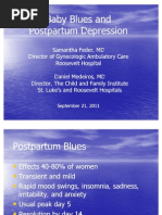 Baby Blues and Postpartum Depression