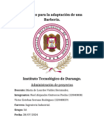 Proyecto para La Adaptación de Una Barberia U3 Adm de Proyectos