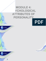 Module 4 Psychological Attributes of Personality