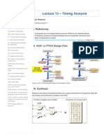 Lecture 13 - Timing Analysis