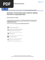 2010 - Ying & Wang - Evaluation of 2D Shallow-Water Model For Spillway Flow With Complex Geometry