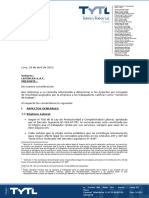 Informe Condición de Trabajo