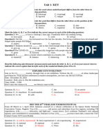 Unit 1 - Test - Form 2025 GV