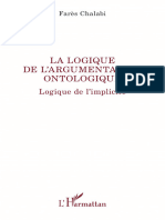 Fars Chalabi_ - La logique de l'argumentation ontologique-L'Harmattan Edition Diffusion (2024)