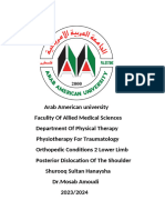 Posterior Dislocation of The Shoulder 1