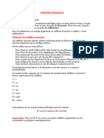 AP Chiffres romains - Trace eÌcrite 6e