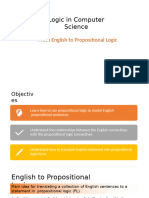 From English To Propositional Logic