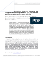 Profile of Bromelain Enzyme Extracts by Different Precipitation Methods and Effect of PH and Temperature On Protease ActivityBIO Web of Conferences