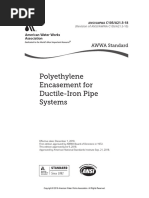 ANSI AWWA C105 A21.5-18 - Polyethylene Encasement For Ductile-Iron Pipe Systems