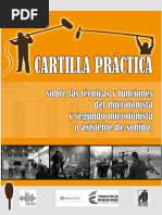 Cartilla Práctica Sobre Las Técnicas YFunciones Del Microfonista YSegundo Microfonista OAsistente de Sonido