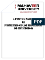 Fundamentals of Plant Biochemistry and Biotechnology (Bag 105)