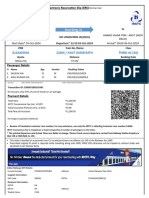 Anvt Garib Rath Third Ac (3A) : Electronic Reserva On Slip (ERS)