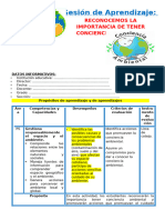 2° Sesión Día 1 PS Reconocemos La Importancia de Tener Conciencia Ambiental