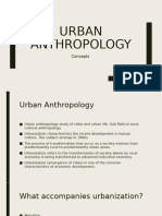 Urban Anthropology and Urban Athropologist