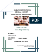 Documento A4 Portada Proyecto de Fin de Grado Geométrico Minimalista Crema y Verde PDF