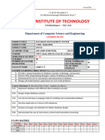 DBMS Lesson Plan