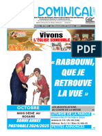 DOMINICAL DU 27 OCTOBRE 2024 