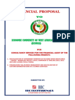 Ecowas 2 Projects Proposal - Financial Proposal