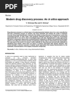 Modern Drug Discovery Process: An Approach: in Silico