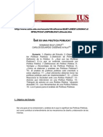 Qué Es Una Política Pública (Ruiz López y Cadenas Ayala)