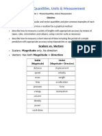 Physical Quantities