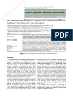 The Optimum Plant Density for Vigorous Seed Production in Safflower. 2019 . Turkey