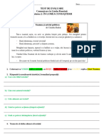 Test Evaluare CLR-unitatea II