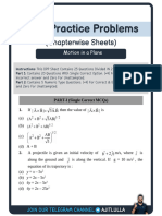 Motion in One Plane DPP For JEE Mains