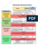 Calendarizacion Del Año Escolar 2024