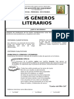 Generos Literarios 5to Sec