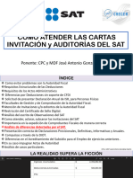 Material Como Atender Las Cartas Invitación Y Auditorias Del SAT Por El Mtro Jose Antonio Gonzalez