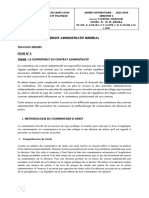 Fiche 3 DAG S2 Contentieux Des Contrats Admistratifs 2023-2