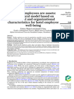 Healthy Employees Are Assets: A Structural Model Based On Individual and Organizational Characteristics For Hotel Employee Well-Being