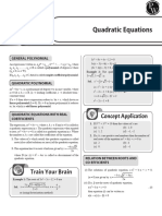 Quadratic Equations: Train Your Brain