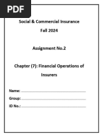 Social & Commercial Insurance Assignment No.2