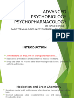 Lecture Notes 1a - Introduction To Advanced Psychobiology Psychopharmacology (1) - 025742