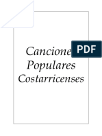 Cantos Costarricenses, Inglés Español