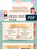 Junta de Inicio de Ciclo Preescolar 2023-2024