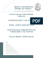 Contabilidad Administrativa, Financiera y de Costos