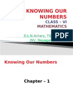 1 Knowing Our Numbers