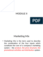 Marketing Module II