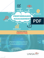 Performance Management - HRM3706 - Study Guide