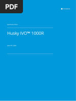 Milestone Husky IVO 1000R3 Specification Sheet