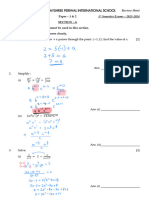 Accelerated Math - Review Sheet - (Paper - 1 & 2) - 1