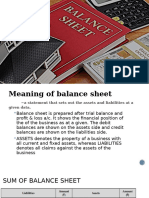 Balance sheet