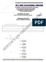 X Chemistry Solved Model Paper 2023