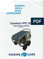 Caretech HPC 500 Water Blaster 500 Bar Manual